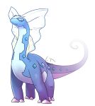  ambiguous_gender aurorus blue_body blue_eyes blue_tail fossil_pok&eacute;mon frill_(anatomy) front_view glistening glistening_eyes imperatorcaesar mouth_closed nintendo pok&eacute;mon pok&eacute;mon_(species) quadruped signature simple_background smile solo video_games white_background white_body white_frill white_tail 
