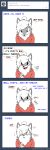  &lt;3 2017 absurd_res anthro black_nose blush canid canine canis canisfidelis clothing comic dialogue english_text eye_through_hair eyebrow_through_hair eyebrows grey_body hair hi_res hoodie humor male mammal monochrome multicolored_body neck_tuft offscreen_character okami_wolf ponytail simple_background solo speech_bubble surprised_expression text tongue topwear translucent translucent_hair tuft tumblr two_tone_body white_body white_hair wolf 