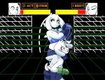  anthro asriel_dreemurr bovid boxing_gloves caprine clothing duo female fighting_ring goat handwear male mammal netto-painter toriel undertale undertale_(series) video_games 