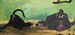 absurd_res after_anal after_sex animal_genitalia animal_penis anthro anus ass_up bagheera_(jungle_book) balls baloo barefoot black_body black_fur bodily_fluids butt cum cum_in_ass cum_in_mouth cum_inside detailed_background digital_media_(artwork) disney erection feet felid feline_penis feral forest fur gaping gaping_anus genital_fluids genitals group hi_res kaa_(jungle_book) looking_at_viewer looking_back lying magzol male mammal melanistic nude on_front open_mouth outside overweight pantherine penile_spines penis plant presenting presenting_anus raised_tail reptile scalie smile snake spread_anus spread_butt spreading the_giant_hamster the_jungle_book toes tree trio ursid ursine_penis 