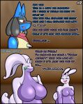 al_gx anthro big_breasts black_border blue_body border breasts casual_nudity cave comic daughter dialogue english_text fan_character female goo_creature goodra hi_res lucario male medium_breasts mother mother_and_child mother_and_daughter nintendo opal_(al_gx) parent parent_and_child pok&eacute;mon pok&eacute;mon_(species) purple_body scarf size_difference sliggoo slime story text video_games 