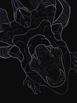 absurd_res ambiguous_gender black_background cl4p_m0bile colored_line_art detailed_mouth digital_drawing_(artwork) digital_media_(artwork) dragon fangs feral gaping_mouth greyscale hi_res horn imminent_oral_vore imminent_vore monochrome mouth_shot mythological_creature mythological_scalie mythology open_mouth realistic_feral scalie sharp_teeth simple_background solo teeth teeth_showing tongue white_line_art