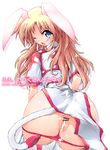 after_sex animal_ears ass bad_id bad_pixiv_id blue_eyes brown_hair bunny_ears copyright_request cum cum_in_pussy cumdrip cumdrip_onto_panties panties panty_pull red_panties scatter_milk solo tail thighhighs underwear 