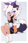  2022 anthro aseethe breasts canid canine canis clothed clothing digital_media_(artwork) domestic_dog female hi_res mammal smile solo 