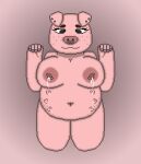  anthro big_breasts big_nipples bodily_fluids breasts colored_nails digital_media_(artwork) domestic_pig facial_piercing female floppy_ears freckles humanoid kneeling lactating mammal multi_breast nails navel nipple_piercing nipples nose_piercing nose_ring piercing pink_body pink_skin pixel_(artwork) pregnant presenting presenting_breasts ring_piercing smile solo solo_focus suid suina sus_(pig) toridiaz 