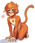  &lt;3 2022 anthro brown_body brown_fur fur genitals haplorhine hi_res kneeling lego_monkie_kid male mammal monkey monkey_king monkey_king_(lego_monkie_kid) penis primate simple_background skyguyart solo sun_wukong white_background 