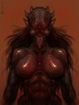  abs blood bodily_fluids demon female food humanoid hybrid meat muscular neurodyne solo unknown_species wet 