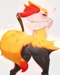  &lt;3 2022 absurd_res anthro anus artist_name bedroom_eyes black_body black_fur blush bodily_fluids braixen butt digital_media_(artwork) eyelashes facial_tuft female fluffy fluffy_tail fur genital_fluids genitals half-closed_eyes hi_res inner_ear_fluff looking_at_viewer looking_back looking_back_at_viewer multicolored_body multicolored_fur narrowed_eyes nervous_smile nintendo nude pok&eacute;mon pok&eacute;mon_(species) presenting presenting_hindquarters pussy pussy_juice pussy_juice_string rear_view red_body red_eyes red_fur red_nose seductive shan3ng simple_background solo standing stick stick_in_tail tuft video_games white_background white_body white_fur yellow_body yellow_fur 