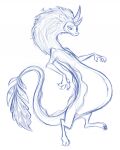  2021 3_toes 4_fingers asian_mythology belly big_belly claws convexpert disney dragon east_asian_mythology eastern_dragon featureless_crotch feet female feral fin finger_claws fingers half-closed_eyes happy hi_res horn long_body looking_at_self looking_down mane mythology narrowed_eyes pregnant pregnant_female raya_and_the_last_dragon scalie sisu_(ratld) smile solo tail_fin toe_claws toes 