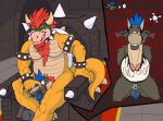  anthro ausjamcian ausjamcian_(character) bodily_fluids bowser bowser_day chastity_cage chastity_device cum cum_in_stomach cum_inflation dragon duo face_fucking fur furred_dragon game_over gameplay_mechanics genital_fluids inflation irrumatio koopa male male/male mario_bros muscular muscular_male nintendo oral penile scalie sex video_games 