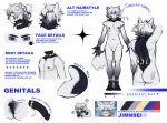  absurd_res andromorph anthro arctic_wolf balls big_penis black_body black_fur black_penis butt canid canine canis cheek_tuft collarbone_piercing ear_piercing ear_ring erection facial_piercing facial_tuft fangs fluffy fluffy_tail fur genitals grey_nipples grey_pawpads half-closed_eyes hi_res huge_penis humanoid_genitalia humanoid_penis humanoid_pussy intersex jimnsei jimnsei_(character) lip_piercing mammal mastectomy_scar model_sheet multicolored_body multicolored_fur narrowed_eyes neck_scar nipple_piercing nipples nude pawpads paws penis penis_scar piercing pussy ring_piercing scar scars_all_over sharp_teeth shoulder_tuft simple_background smile smirk smug smug_face smug_grin snakebite_piercing solo t-dick teeth tuft two_tone_body two_tone_fur vein veiny_penis white_background white_body white_fur wolf wrist_scar 