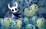  2022 absurd_res ambiguous_gender crownedvictory glistening glistening_eyes grub_(hollow_knight) hi_res hollow_knight protagonist_(hollow_knight) simple_background solo tagme team_cherry video_games 