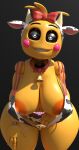  135:256 4k absurd_res adri164 animal_bikini animal_print areola big_breasts bikini bikini_pull breasts clothing clothing_pull cow_bikini cow_print female five_nights_at_freddy&#039;s five_nights_at_freddy&#039;s_2 hi_res looking_at_viewer nipple_piercing nipples orange_areola pattern_clothing pattern_swimwear piercing scottgames smile swimwear swimwear_pull toy_chica_(fnaf) video_games womb_tattoo yellow_body 