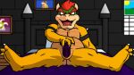  4_toes animal_genitalia anthro asgore_dreemurr bed bedroom bowser bowser_jr. butt claws cloaca cloacal cloacal_penetration dildo edukart21 eyebrows fangs feet fingers furniture genital_slit genitals hair horn invalid_tag koopa male male/male mammal mario_bros masturbation muscular muscular_male nintendo one_eye_closed open_mouth overweight parent penetration picture_frame red_eyes scalie sex_toy slit slit_penetration solo toes undertale_(series) video_games yellow_body 