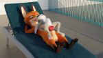  abdominal_bulge absurd_res anthro canid canine disney duo exhibitionism female fox hi_res hornybunny judy_hopps lagomorph leporid male male/female mammal nick_wilde penetration rabbit vaginal vaginal_penetration zootopia 