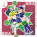  2022_fifa_world_cup brazil cheerleader dawn_(pokemon) edupool6art may_(pokemon) original pokemon world_cup 