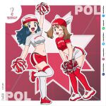  2022_fifa_world_cup cheerleader dawn_(pokemon) edupool6art may_(pokemon) original pokemon poland world_cup 