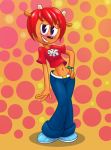  clothed clothing fur hair lammy_lamb no_underwear orange_fur parappa_the_rapper red_hair smile video_games 