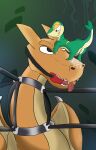  absurd_res bdsm bondage bound chain charizard hi_res nintendo pok&eacute;mon pok&eacute;mon_(species) price_the_camel pricethecamel size_difference slave snivy video_games 