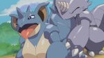  ahegao ambiguous_gender anthro anthro_on_anthro breasts colored doggystyle duo female from_behind_position hi_res hidoihito looking_pleasured male male/female nidoqueen nintendo pok&eacute;mon pok&eacute;mon_(species) rhydon sex tongue video_games 
