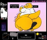  alphys anthro beef belly big_belly big_butt blush bodily_fluids burger butt candy chair clothing coat dessert english_text eyewear female food furniture glasses hi_res holding_object huge_butt kafrizzzle lab_coat lizard lollipop meat morbidly_obese morbidly_obese_anthro morbidly_obese_female obese obese_anthro obese_female overweight overweight_anthro overweight_female reptile scales scalie simple_background sitting solo steak sundae sweat text thick_thighs topwear undertale_(series) wide_hips yellow_body yellow_scales 