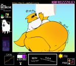  alphys annoying_dog_(undertale) anthro beef belly belly_expansion big_belly big_breasts blush bodily_fluids bottomless breasts bucket burger candy chugging clothed clothing coat container deep_navel dessert eating egg english_text expansion eyelashes eyes_closed eyewear female flying_sweatdrops food furniture glasses graph gui hi_res huge_hips huge_thighs ice_cream kafrizzzle lab_coat lizard lollipop love_handles measurements meat morbidly_obese morbidly_obese_anthro morbidly_obese_female navel non-mammal_breasts obese obese_anthro obese_female overeating overweight overweight_anthro overweight_female portrait profanity reptile rumbling_stomach scales scalie signature simple_background sitting solo sound_effects steak stool stuffing sun sundae sweat sweatdrop text thick_tail thick_thighs three-quarter_portrait three-quarter_view topwear undertale undertale_(series) url vending_machine video_games weight_gain wide_hips yellow_body yellow_scales 