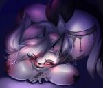  anthro areola big_breasts big_butt breasts butt canid canid_demon demon female hellhound helluva_boss hi_res huge_butt kairaanix licking licking_lips licking_own_lips loona_(helluva_boss) mammal self_lick solo tongue tongue_out 