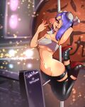  &lt;3 2022 artist_name blue_hair breasts cephalopod dancing dated english_text female hair hi_res humanoid marine mollusk nintendo not_furry octarian octoling open_mouth open_smile pole pole_dancing pseudo_hair red_eyes shiver_(splatoon) smile solo splatcum splatoon splatoon_(series) stripper_pole tentacle_hair tentacles text tongue tongue_out video_games 