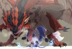 alternate_version_at_source anal anal_penetration animal_genitalia ass_up black_body black_scales blue_body blue_fire blue_fur blue_sclera bodily_fluids breath canid canine capcom claws colored_fire cum cum_in_ass cum_in_mouth cum_inside cum_on_ground digitigrade dragon duo erection fangs feral feral_on_feral feral_penetrated feral_penetrating feral_penetrating_feral finger_claws fire flying_wyvern fur genital_fluids genital_slit genitals hi_res leaking_cum licking licking_lips looking_back male male/male mammal membrane_(anatomy) membranous_wings monster_hunter pawpads penetration penis rath_wyvern rathalos red_body red_scales scales shaded sharp_teeth slit teeth tendrils tenebscuro toe_claws tongue tongue_out video_games white_body white_fur wings wyvern yellow_eyes 