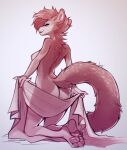  absurd_res anthro breasts butt canid canine female fur furlana hi_res kneeling looking_at_viewer looking_back looking_back_at_viewer mammal multicolored_body multicolored_fur nude solo two_tone_body two_tone_fur 