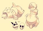  abdominal_bulge alphys anthro asriel_dreemurr belly big_belly blush bodily_fluids bone boss_monster bovid caprine clothed clothing death deltarune digestion dominant dominant_female english_text eyewear female female_pred glasses goat hi_res horn human hyper hyper_belly kinkykong kris_(deltarune) lizard male male/female male_prey mammal neck_bulge open_mouth oral oral_vore reptile rumbling_stomach saliva scalie size_difference skull skull_head soft_vore submissive submissive_male swallowing teeth text thick_thighs tongue tongue_out undertale undertale_(series) video_games vore young 