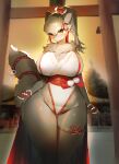  absurd_res anthro asahina_yasuyoshi big_breasts blush breasts canid canine clothed clothing female fur hair hi_res looking_at_viewer mammal muramasa:_princess_commander procyonid raccoon silicon_studio solo utterangle 