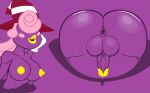  anus balls breasts butt genitals gentials hair herm humanoid intersex lil_scooter56 lips mario_bros nintendo nipples paper_mario penis pink_hair simple_background solo video_games vivian_(mario) 