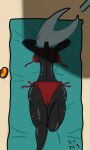 anthro beach female hi_res hollow_knight hornet_(hollow_knight) seaside simple_background six343 solo team_cherry video_games 