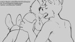  16:9 anal animated anthro anus balls bastionshadowpaw bodily_fluids canid canine canis digital_media_(artwork) drooling duo fur genital_fluids genitals hair male male/male mammal oral rimming saliva sex short_playtime simple_background tongue tongue_out widescreen 