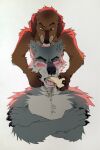  &lt;3 anthro blush bone brown_body brown_fur caress crossed_arms duo eyes_closed fur grey_body grey_fur hi_res keilthemongrel licking licking_another looking_down male male/male simple_background sketchy_shadow smile soyuzmultfilm there_once_was_a_dog tongue tongue_out white_background 