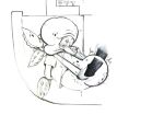 2020 anal anal_penetration anthro anthro_penetrated anus bottomless bottomless_male bound cash_register cephalopod clothed clothing coleoid disembodied_penis duo genitals jj_(pixiv_artist) male male/male male_anthro male_penetrated male_penetrating male_penetrating_male marine mollusk monochrome nickelodeon octopodiform octopus penetration penile penile_penetration penis penis_in_ass sex spongebob_squarepants squidward_tentacles submissive submissive_male tentacles x-ray_view