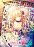  bad_id bad_pixiv_id bare_shoulders bed breasts choker closed_eyes copyright_request corset dress elbow_gloves flower frilled_pillow frills gloves hair_ornament jewelry lying medium_breasts necklace pillow plant rose solo twintails vines yamadori_yoshitomo 