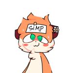  accessory adrii_(character) anthro blush canid canine cuf_(artist) flower flower_in_hair fox fur gloves_(marking) hair hair_accessory hi_res humor male mammal markings orange_body orange_fur plant shaded simple_eyes simple_shading solo 