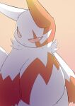  angry anthro belly bodily_fluids fur glare hi_res matchstick_39 nintendo pink_eyes pok&eacute;mon pok&eacute;mon_(species) slightly_chubby solo sweat video_games white_body white_fur zangoose 