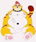  2022 2d_animation animated anthro belly big_belly big_moobs blush bowser breathing claws collar disembodied_hand duo eyebrows featureless_crotch feet felid feline front_view fur hair happy hi_res koopa loop male mammal mario_bros meowser moobs navel nintendo nipples nude overweight overweight_anthro overweight_male pawpads petting scalie shell short_playtime simple_background sitting smile soles solo_focus spiked_collar spikes splashburr tail_motion tailwag teeth tuft video_games white_background 