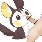 2414 absurd_res black_body blush censored duo emolga female genitals hi_res human looking_at_another male male/female mammal nintendo nude oral penis pok&eacute;mon pok&eacute;mon_(species) simple_background video_games white_background white_body 