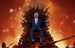  ar-15 bad_source formal game_of_thrones glowing glowing_eyes gun iron_throne joe_biden necktie politician politics rifle suit weapon weibo_logo weibo_username yang_quan 