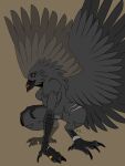  anthro avian azazelazzy bird corvid female model_sheet oscine passerine scales solo wings 