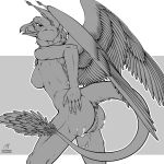  2022 absurd_res animal_humanoid anthro anus areola aries(gryphon) avian avian_humanoid beak bed bedroom_eyes bent_arm bent_legs big_breasts bird black_and_white bodily_fluids breasts butt butt_focus claws claws_out cum cum_on_body cum_on_butt cum_on_leg dark_nipples darkened_genitalia darkened_pussy digital_drawing_(artwork) digital_media_(artwork) ear_tuft english_text erect_nipples exposed_breasts feathered_diva feathered_wings feathers female female/female fluffy fluffy_tail fur furniture genital_fluids genital_focus genital_outline genitals grey_body grey_fur grey_neck grey_scales grey_tail grey_wings greyscale gryphon hair hi_res hindpaw humanoid humanoid_genitalia hybrid inner_ear_fluff long_ears long_hair long_legs long_tail looking_at_viewer lying lying_on_bed monochrome multicolored_body multicolored_feathers multicolored_fur muscular muscular_anthro muscular_female mythological_avian mythology narrowed_eyes navel neck_tuft nipple_fetish nipples nude on_bed on_front paws pose pussy pussy_close-up pussy_focus raised_tail scales seductive sketch smile smiley_face solo solo_focus solo_in_panel spread_anus spread_butt spread_knees spread_legs spread_pussy spread_wings spreading tail_fetish tail_motion text tongue tongue_out tuft view_between_legs white_breasts wings 