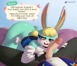  &lt;3 2022 absurd_res animal_crossing anthro blush bottomless clothed clothing dialogue digital_media_(artwork) duo english_text eyelashes fingers gammainks genitals hi_res humanoid_genitalia humanoid_penis lagomorph leporid long_ears looking_at_viewer male male/male mammal nintendo open_mouth penis rabbit sasha_(animal_crossing) solo_focus spread_legs spreading text vein video_games 