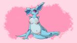  3_toes anthro areola black_sclera blue_body blue_scales blue_tail breasts bump_attack chubby_female claws eyelashes eyeshadow feet female genitals hi_res lilya_nida looking_away makeup markings multicolored_body multicolored_scales navel nidorina nintendo one_ear_obstructed pok&eacute;mon pok&eacute;mon_(species) purple_eyes pussy scales simple_background slightly_chubby smile solo spikes spikes_(anatomy) toes two_tone_body two_tone_scales video_games 