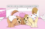  ass_up bird_dog canid canine canis cocker_spaniel dachshund diaper domestic_dog duo female hi_res hunting_dog liberty_(paw_patrol) mammal moderately_ashamed paw_patrol skye_(paw_patrol) spaniel 