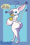  anthro bandai_namco big_breasts big_butt bodily_fluids breasts butt chubby_female digimon digimon_(species) female gatomon hi_res huge_breasts huge_butt hyper hyper_breasts hyper_butt lactating nipples nokamiwd puffy_nipples question_mark short_stack simple_background slightly_chubby solo thick_thighs 