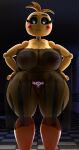  135:256 adri164 areola big_breasts breasts clothing female five_nights_at_freddy&#039;s five_nights_at_freddy&#039;s_2 hi_res lingerie looking_at_viewer lovetaste_chica nipple_piercing nipples orange_areola piercing scottgames smile toy_chica_(fnaf) video_games wide_hips womb_tattoo yellow_body 